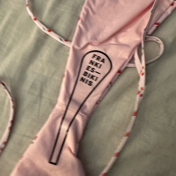 NWT Frankie’s Bikini Tia String Bikini Bottom Baby Berry - Picture 5 of 6